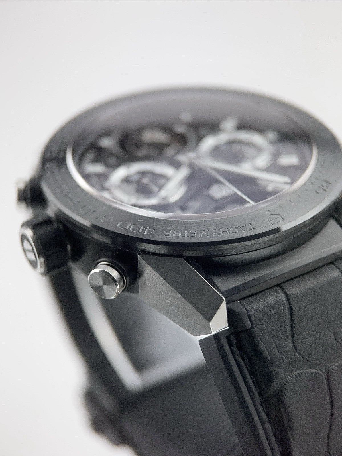 Tag Heuer Carrera Titanium Black Dial 44mm Automatic Movement Mens Watch CAR5A8Y