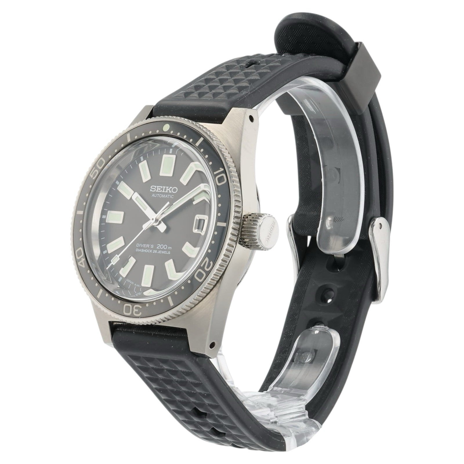 Seiko Prospex Diver Black Dial Stainless Steel 40mm Automatic Men’s Watch SLA017