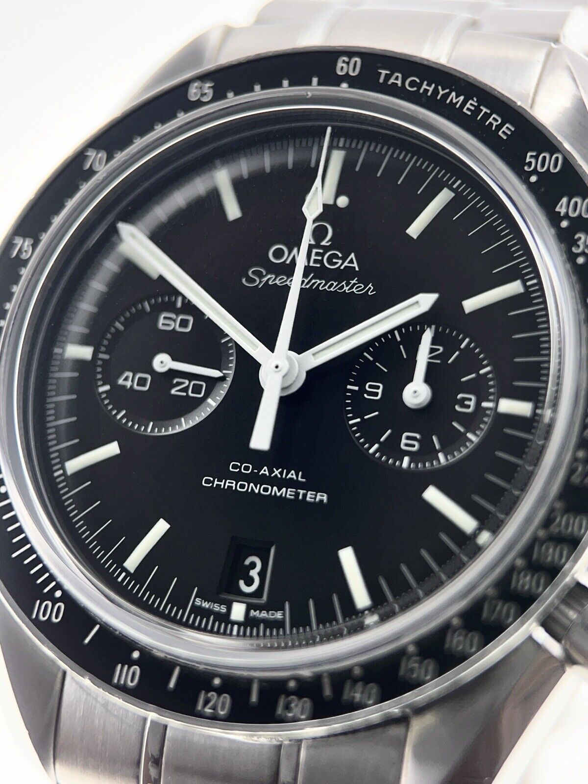 Omega Speedmaster Chronograph Steel Black Dial 42mm Automatic Men’s Watch