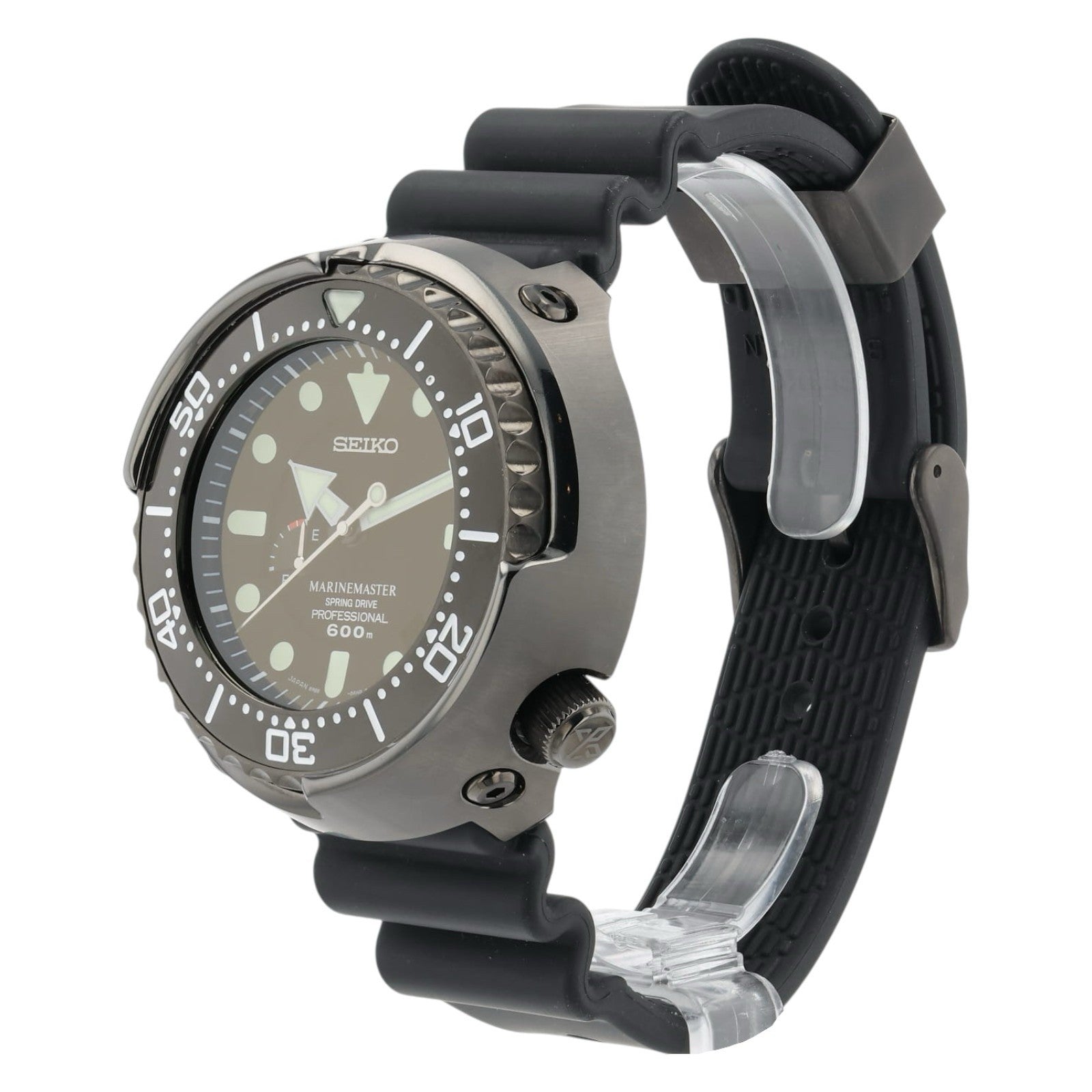 Seiko Marinemaster Black Dial Titanium 50mm Automatic Men’s Watch SBDB013