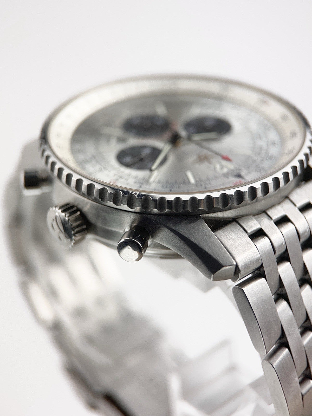 Breitling Navitimer Stainless Steel Silver Dial 41mm Automatic Mens Watch A41322