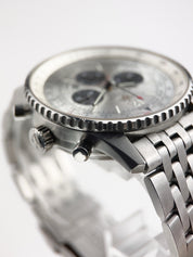 Breitling Navitimer Stainless Steel Silver Dial 41mm Automatic Mens Watch A41322