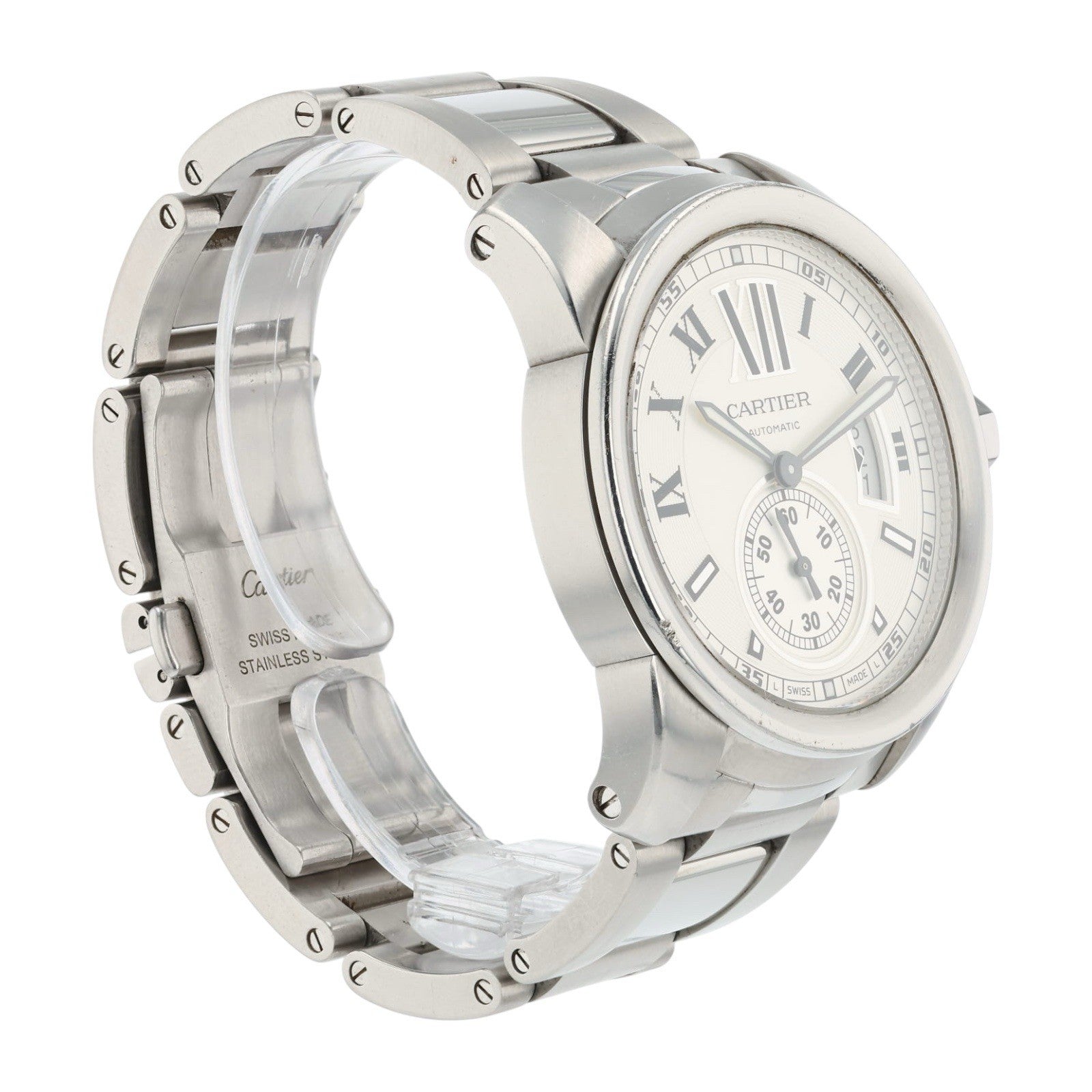 Cartier Caliber de Cartier Stainless Steel Silver Dial 42mm Automatic W7100015