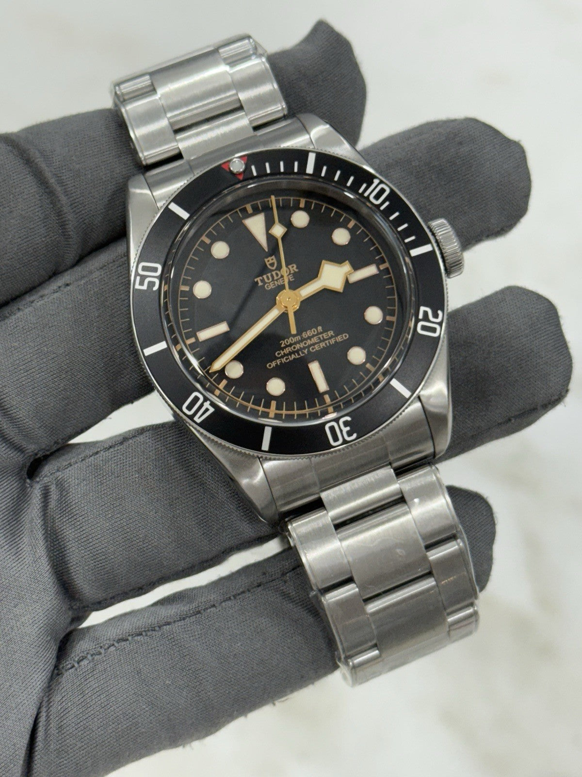 Tudor Black Bay Heritage 79230N Stainless Steel Men's Watch 41mm Black Dial