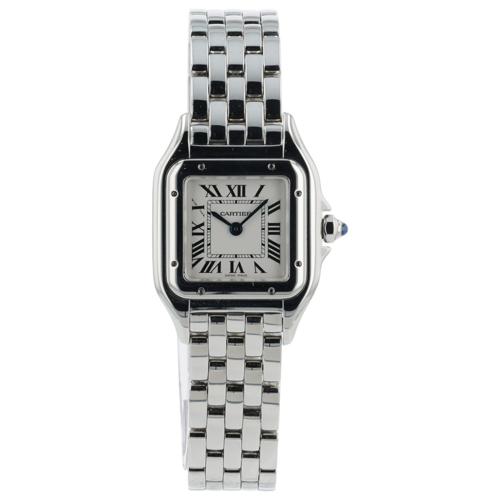 Cartier Panthere Silver Dial Stainless Steel 22mm Quartz Women's Watch WSPN0006