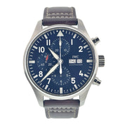 IWC Pilot Stainless Steel Blue Dial 43mm Automatic Movement Men’s Watch IW377714