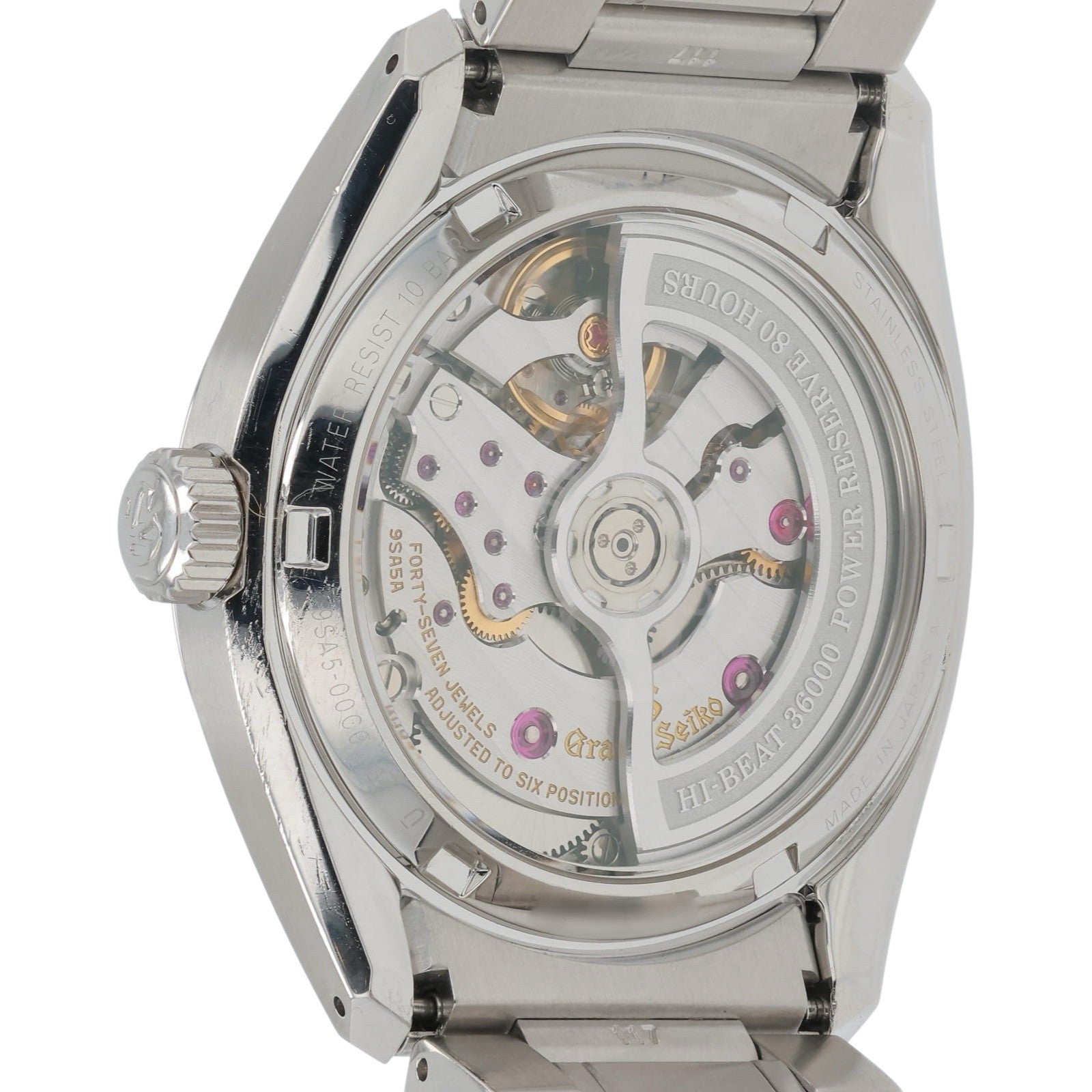 Grand Seiko Stainless Steel Silver Dial 40mm Automatic Mens Watch SLGH005