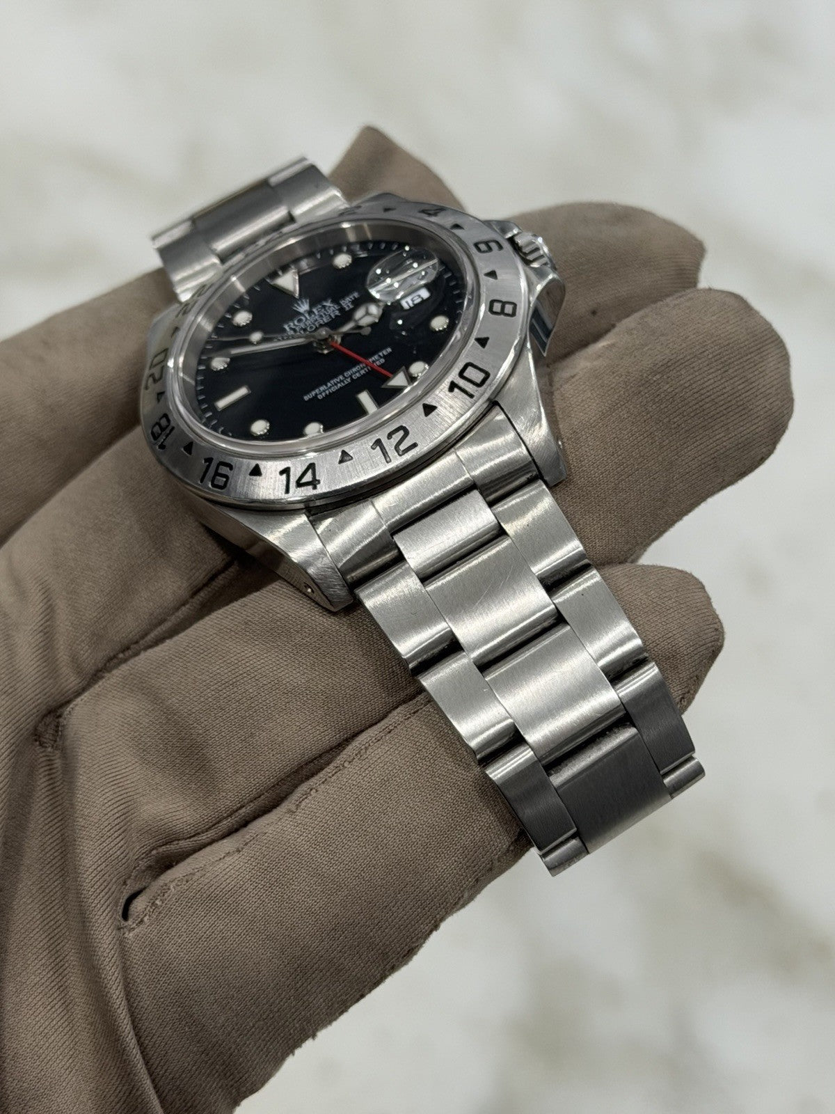 Rolex Explorer II Stainless Black Dial 40mm Automatic Men's Watch 16570