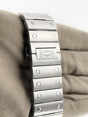 Cartier Santos Skeleton Dial Stainless 39.8mm Manual Wind Men's Watch WHSA0015