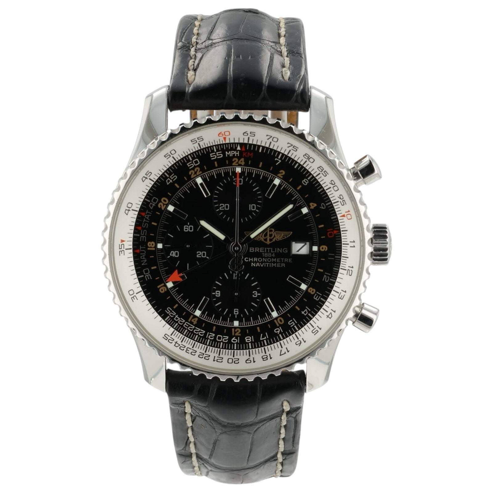 Breitling Navitimer Black Dial Stainless Steel 46mm Automatic Men’s Watch A24322
