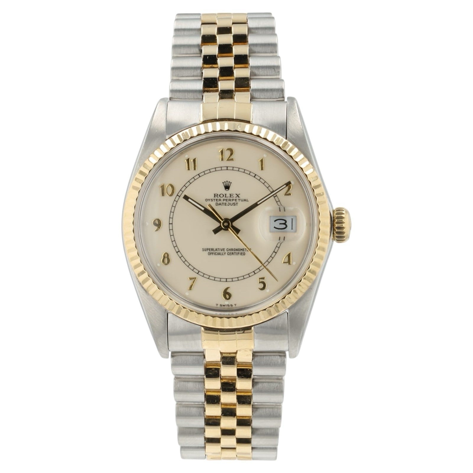 Rolex Datejust Boiler Dial Gold & Steel 36mm Automatic Men’s Watch 16013