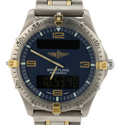 Breitling Aerospace Titanium Two-Tone Quartz 40mm Blue Dial Ref. F56062
