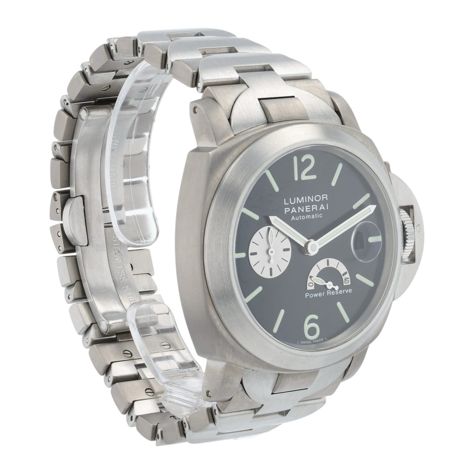 Panerai Luminor Power Reserve Titanium Black Dial 44mm Automatic Men’s PAM00171