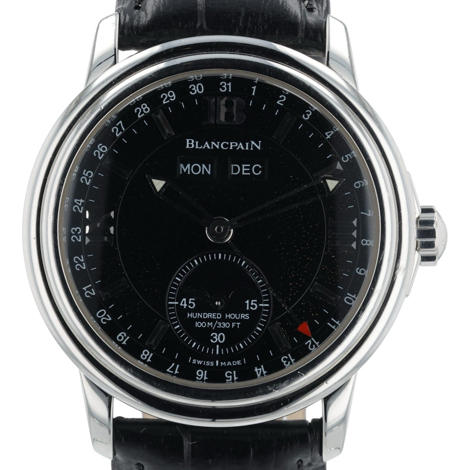 Blancpain Leman Moonphase Black Dial Stainless Steel 38mm Automatic Men’s 2763