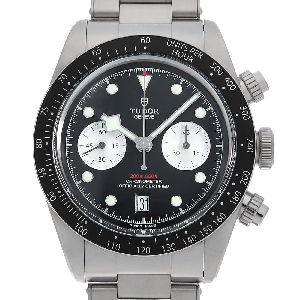 2023 Tudor Black Bay Chronograph 79360N 41mm Black Dial Stainless - Box Papers