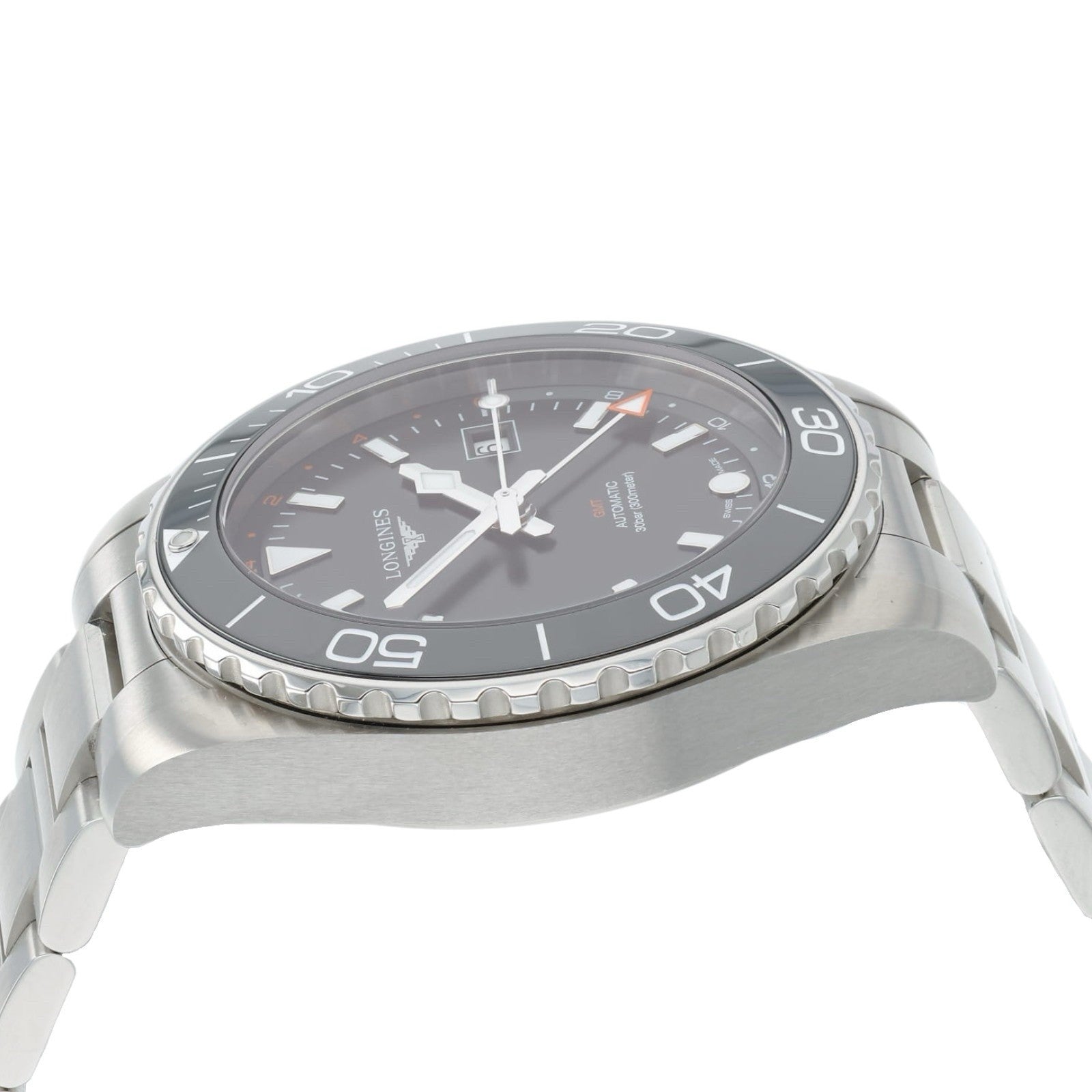 Longines Hydroconquest Black Dial Stainless Steel 43mm Automatic Mens L3.890.
