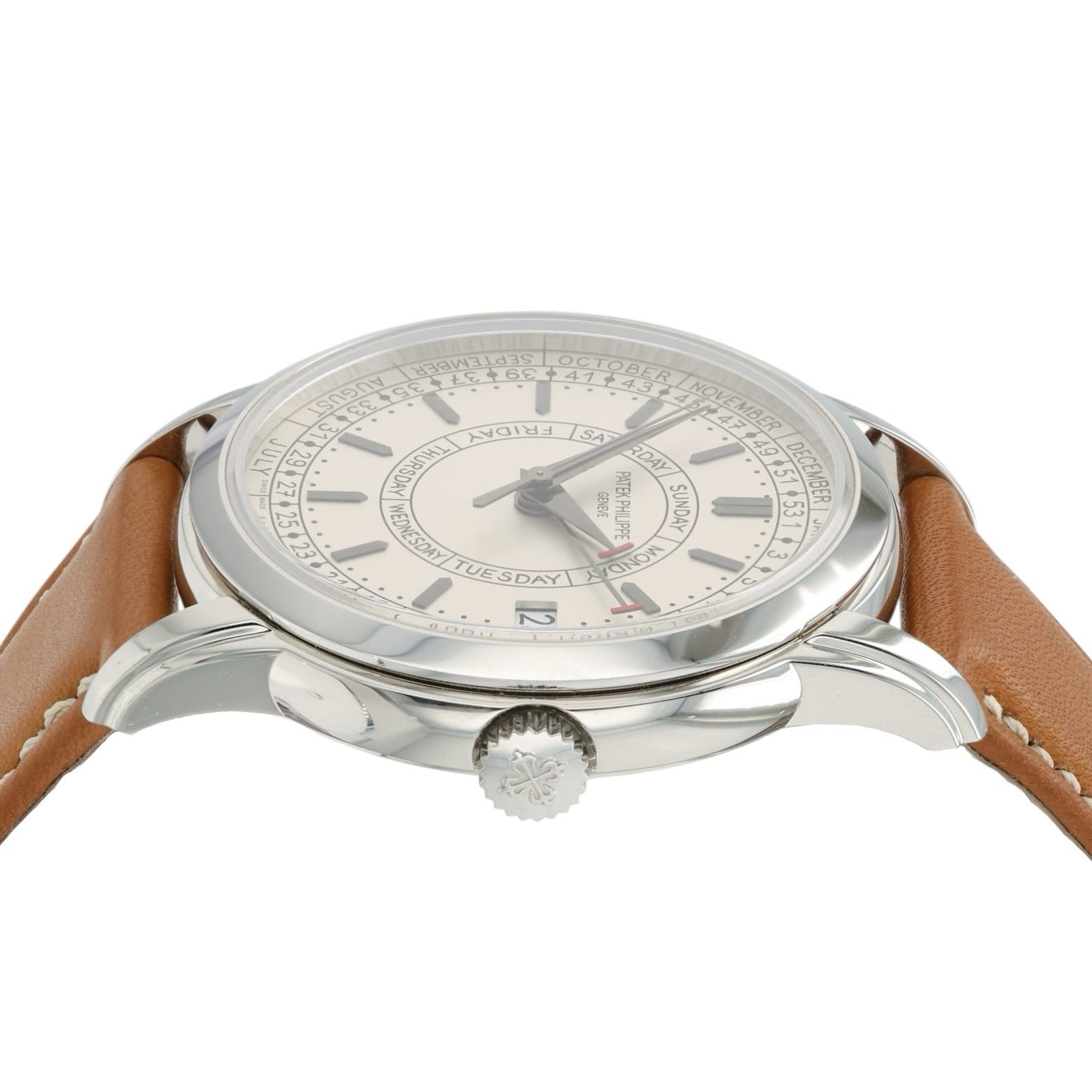 Patek Philippe Calatrava Silver Dial Stainless Steel 40mm Auto Watch 5212A-001