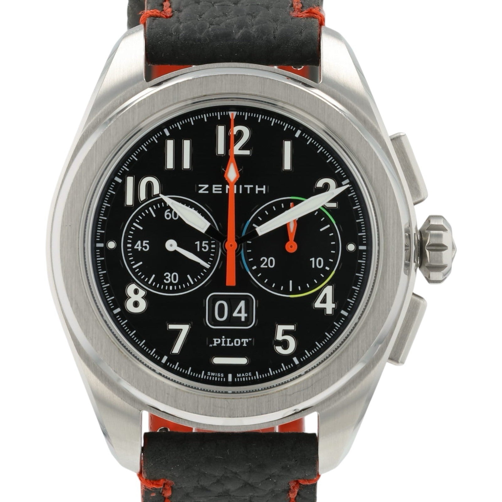 Zenith Pilot Big Date Flyback Black Dial Steel 42.5mm Automatic 03.4000.3652