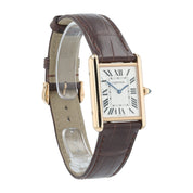 Cartier Tank Louis Cartier 18k Rose Gold Silver Dial 33x25mm Manual WGTA0011