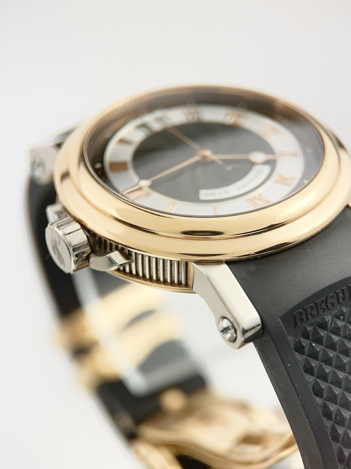 Breguet Marine 18k Gold Big Date 39mm Automatic Watch 5817BE/Z2/5V8 - Full Set