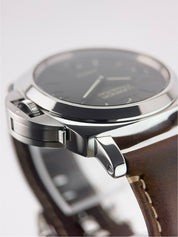 Panerai Luminor Stainless Steel Black Dial 44mm Manual Wind Mens Watch PAM00560