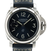 Panerai Luminor Blue Dial Stainless Steel 44mm Manual Wind Mens Watch PAM1085