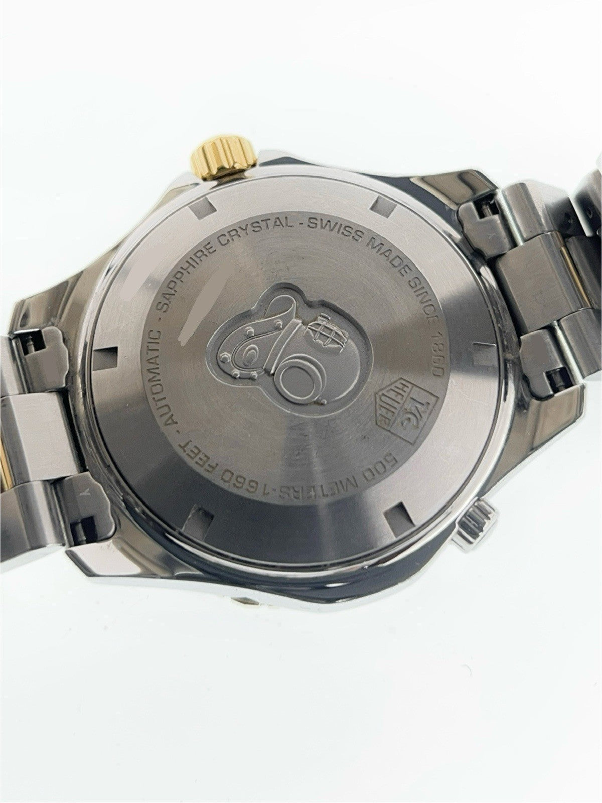 Tag Heuer Aquaracer Steel & Gold Black Dial 41mm Automatic Mens Watch WAK2122
