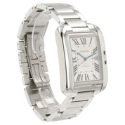Cartier Tank Anglaise Silver Color Dial Steel 47x36mm Automatic Mens W5310008