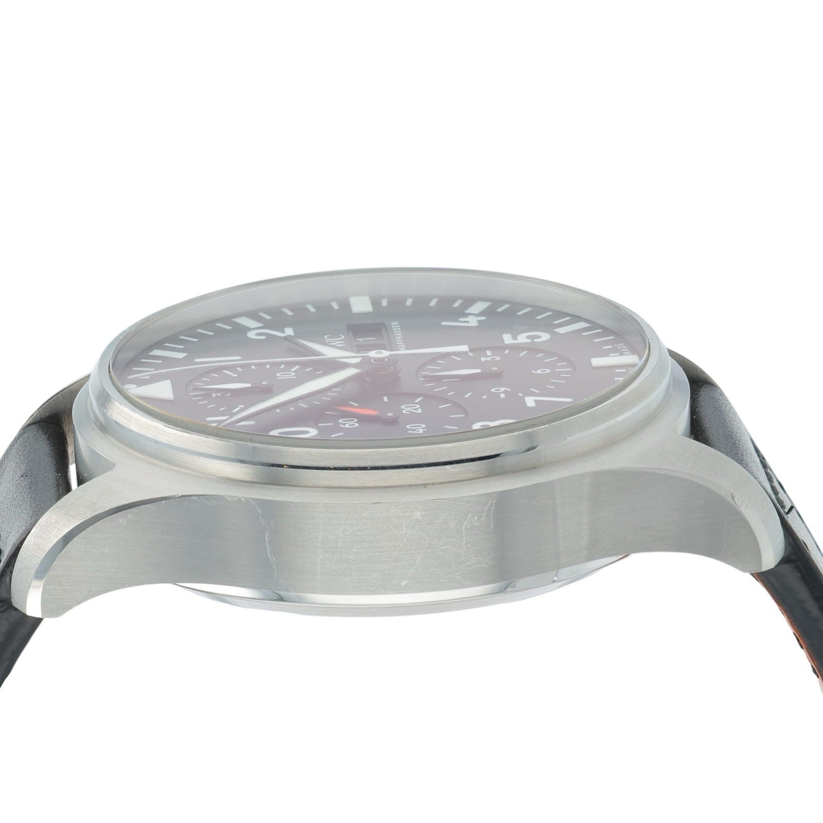 IWC Pilot Chronograph Stainless Steel Black Dial 43mm Automatic Mens IW377709