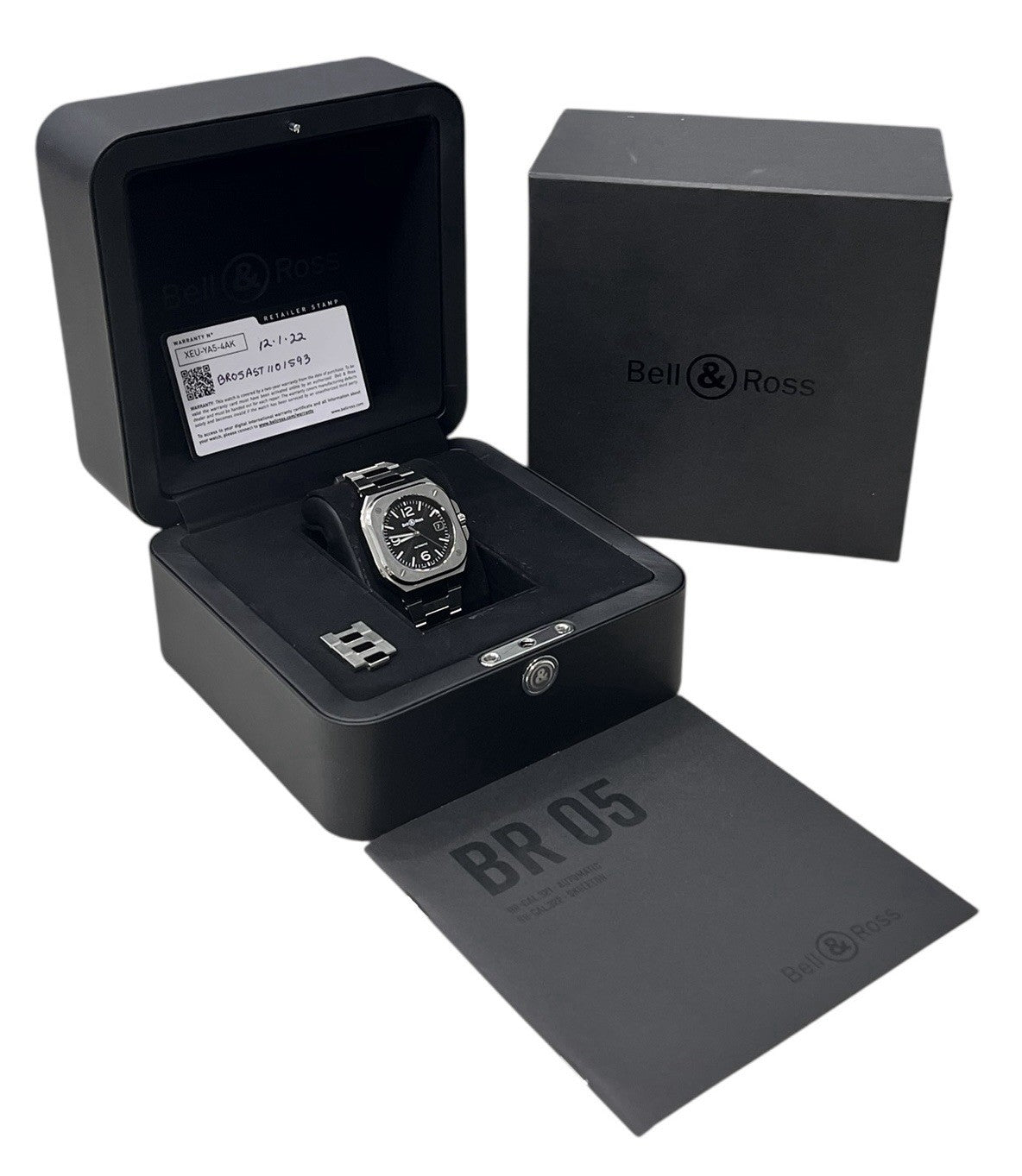 Bell & Ross Stainless Steel Black Dial 40mm Automatic Men's Watch BR05