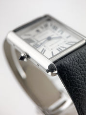 Cartier Tank Stainless Steel Silver Dial 31mm Automatic Men's Watch WSTA0040