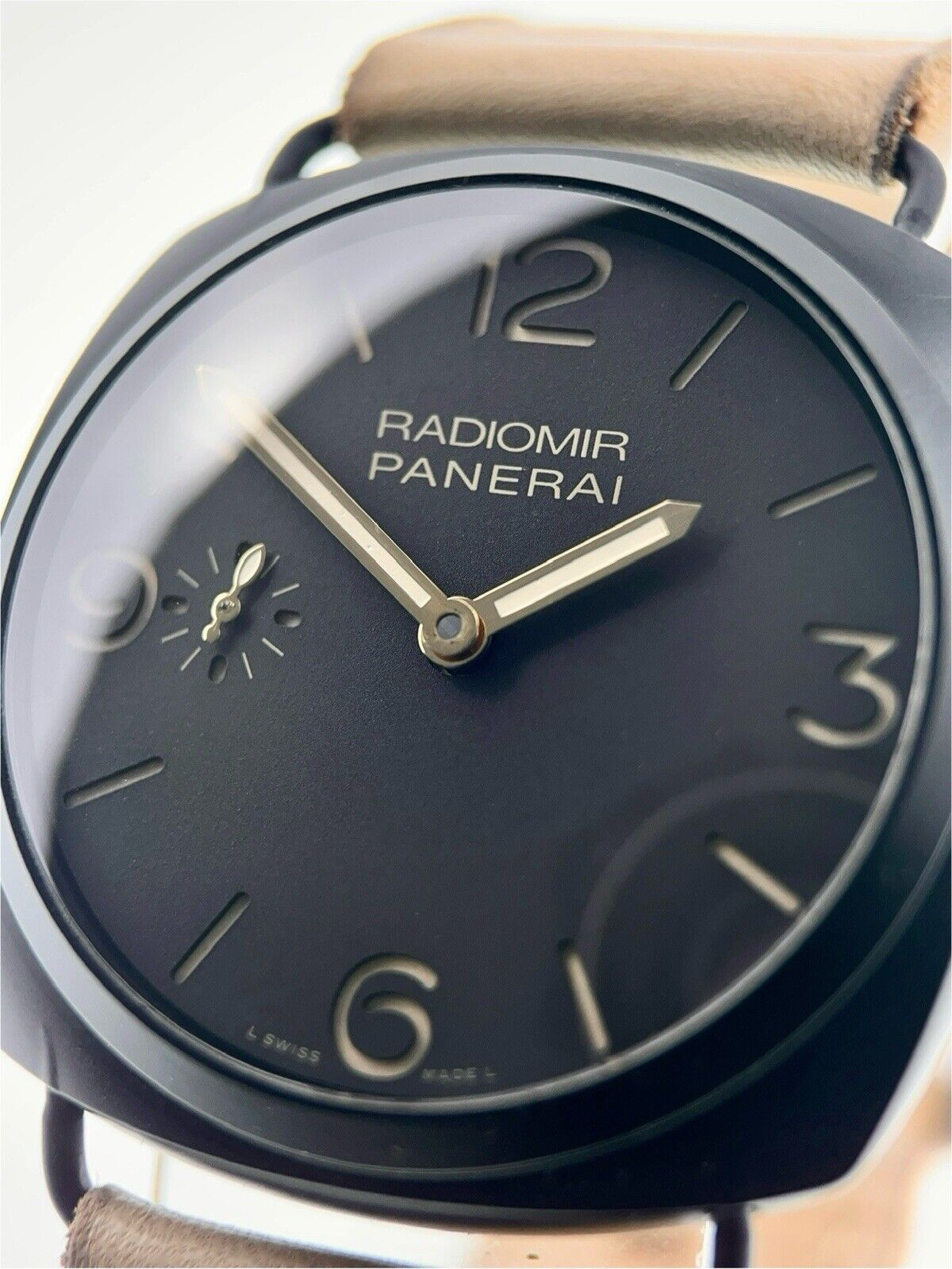 Panerai Radiomir 3 Days Steel Black Dial 47mm Manual Wind Men’s Watch PAM00504