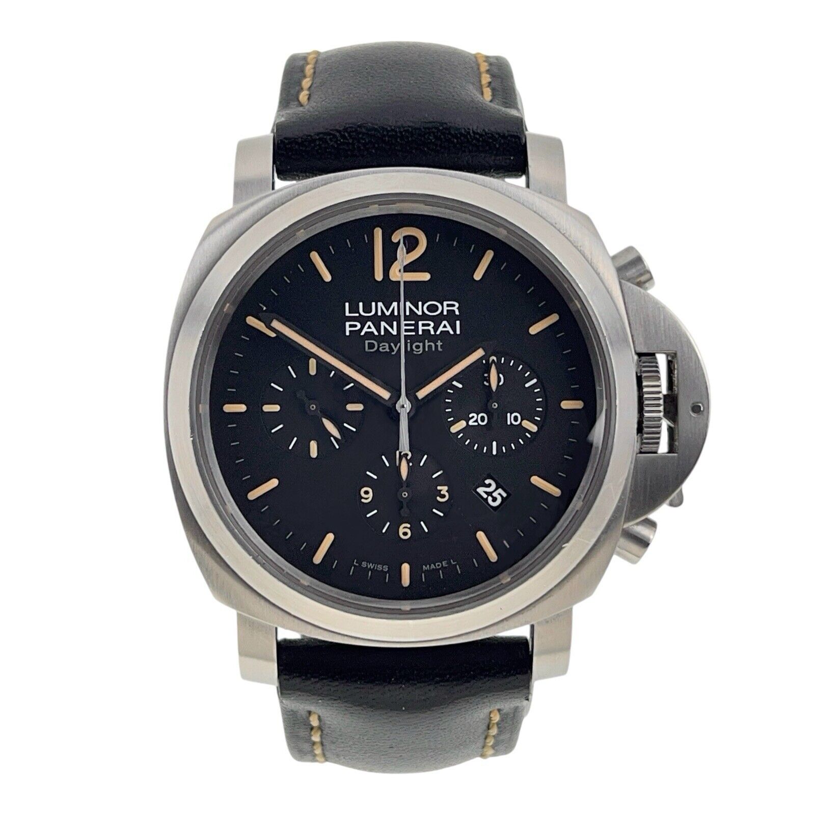 Panerai Luminor Daylight Steel Black Dial 44mm Automatic Men’s Watch PAM00356