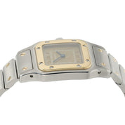 Cartier Santos Galbee Gold Dial Steel And Gold 24mm Quartz Women's Watch 1567