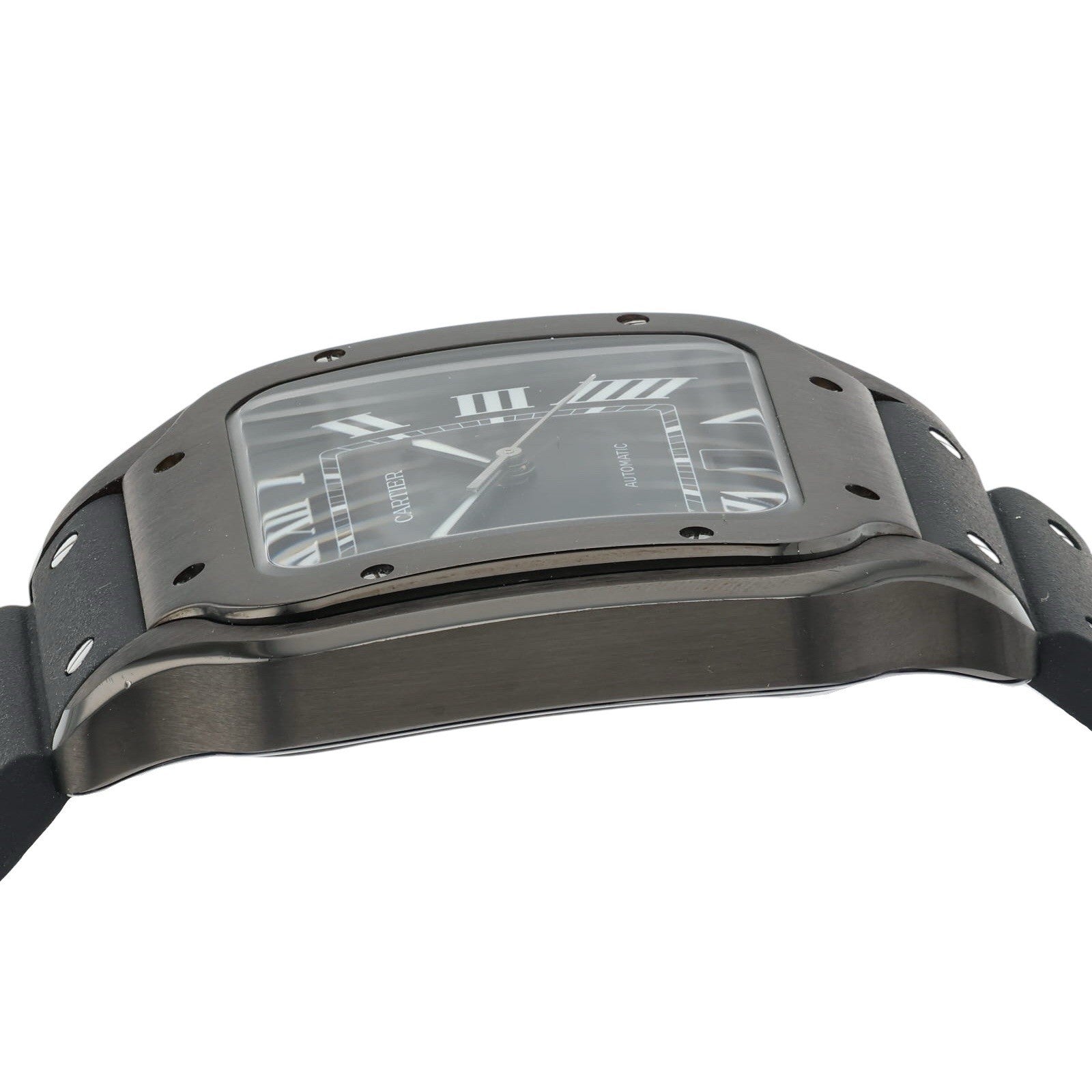 Cartier Santos Stainless Steel Black Dial 39x47mm Automatic Men’s Watch WSSA0039