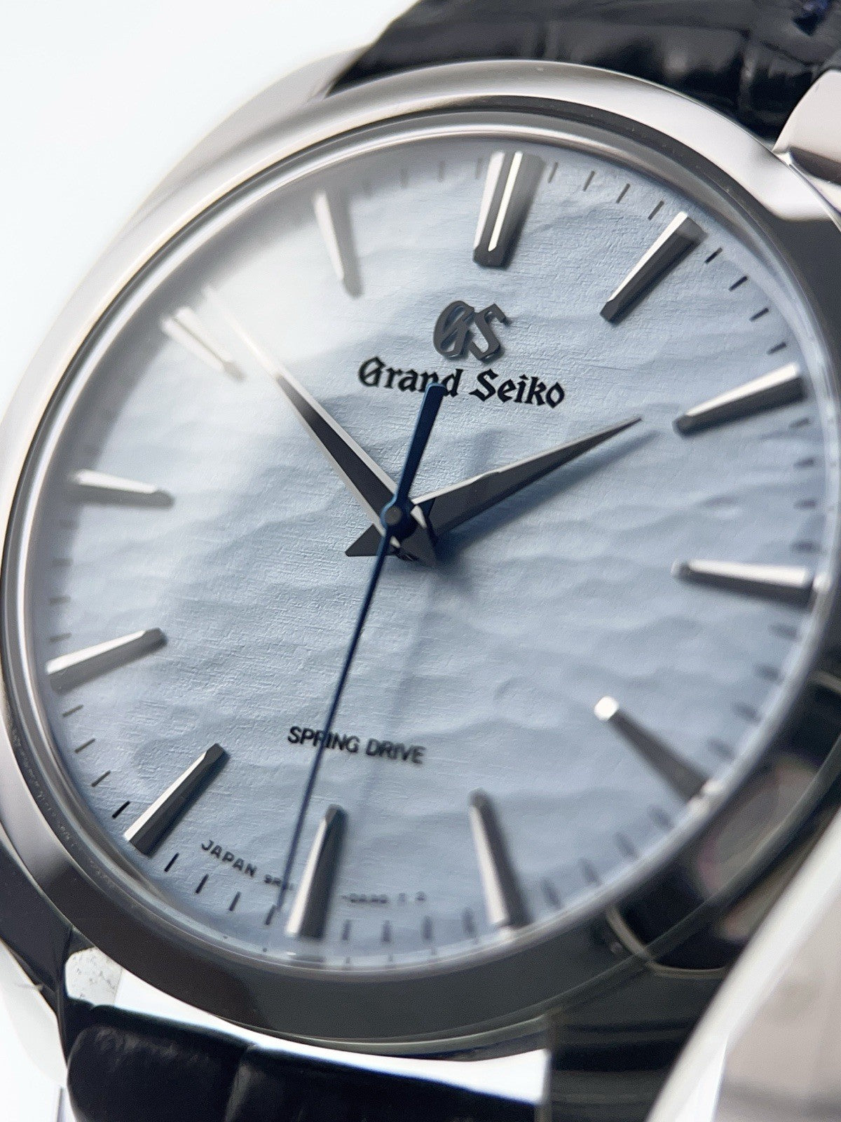 Grand Seiko Spring Drive Steel Ice Blue Dial 38.5mm Manual Wind Watch SBGY007G
