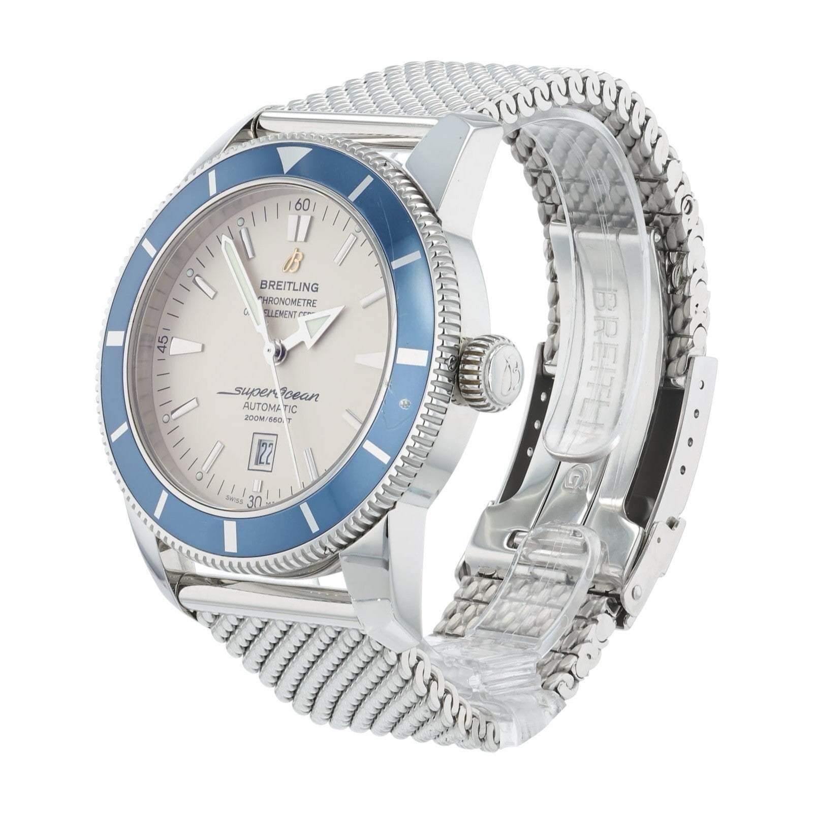 Breitling SuperOcean Cream Dial Stainless Steel 46mm Automatic Men’s A17320