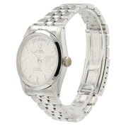 Tudor Prince Date Day Silver Linen Dial Steel 36mm Automatic Mens Watch 76200
