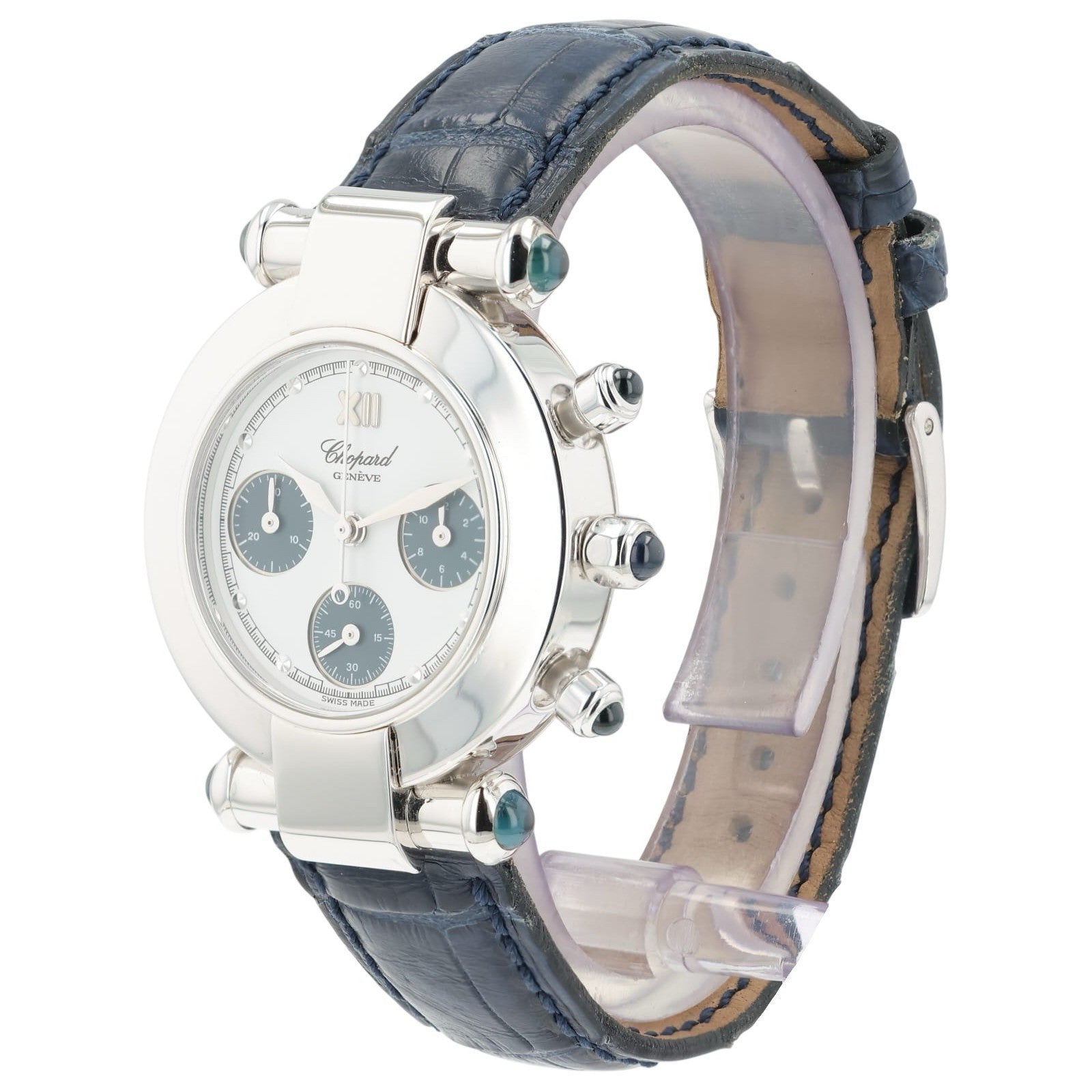 Chopard Imperiale White Dial 18k White Gold 32mm Quartz Ladies Watch 383157