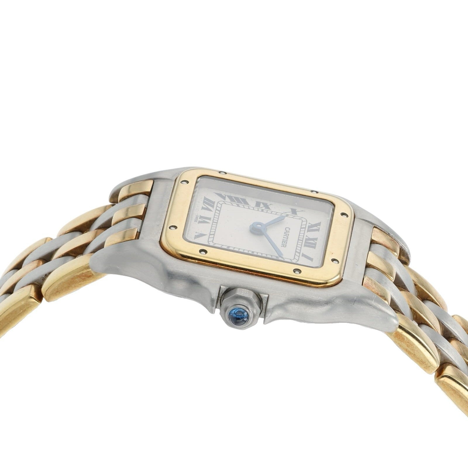Cartier Panthere 3 Row Silver Dial Gold & Steel 22mm Quartz Women’s 84083244