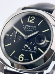 Panerai Luminor Stainless Steel Black Dial 44mm Automatic Men’s Watch PAM01090