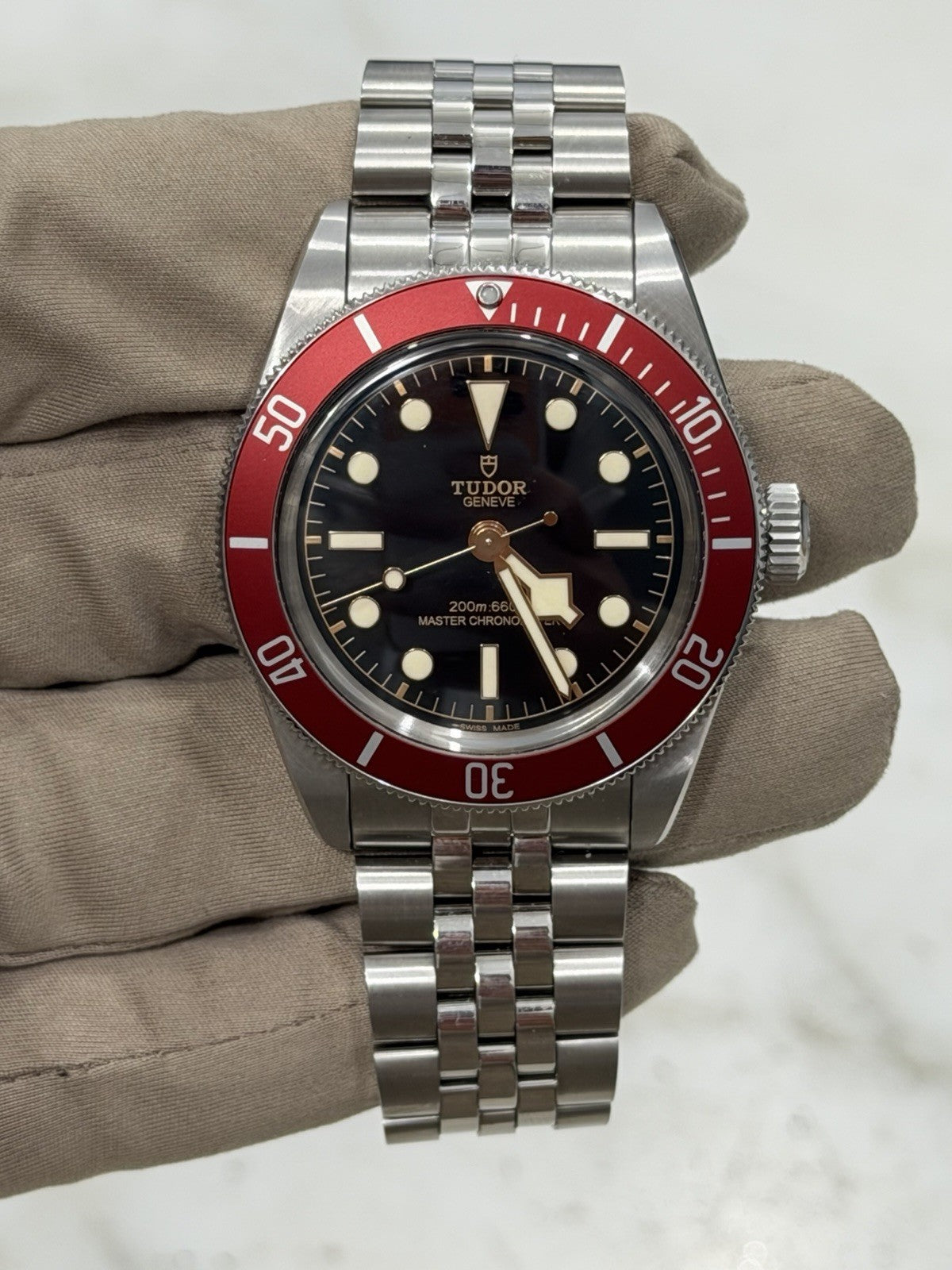 Tudor Black Bay Men's Red Bezel Black Dial 41mm Automatic Watch 7941A1A0RU