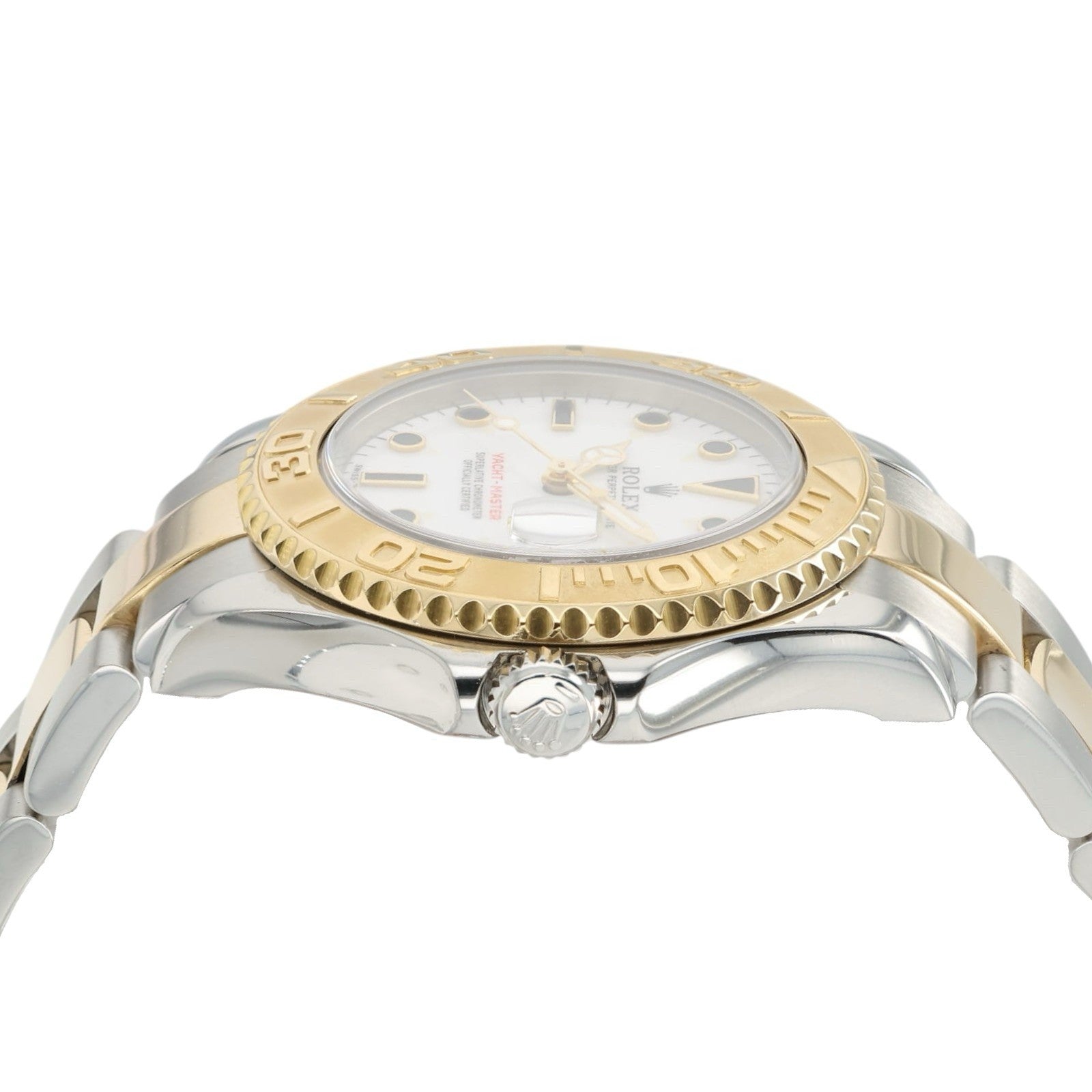 Rolex Yacht-Master White Dial 18k Yellow Gold & Steel 35mm Automatic 168623