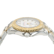 Rolex Yacht-Master White Dial 18k Yellow Gold & Steel 35mm Automatic 168623
