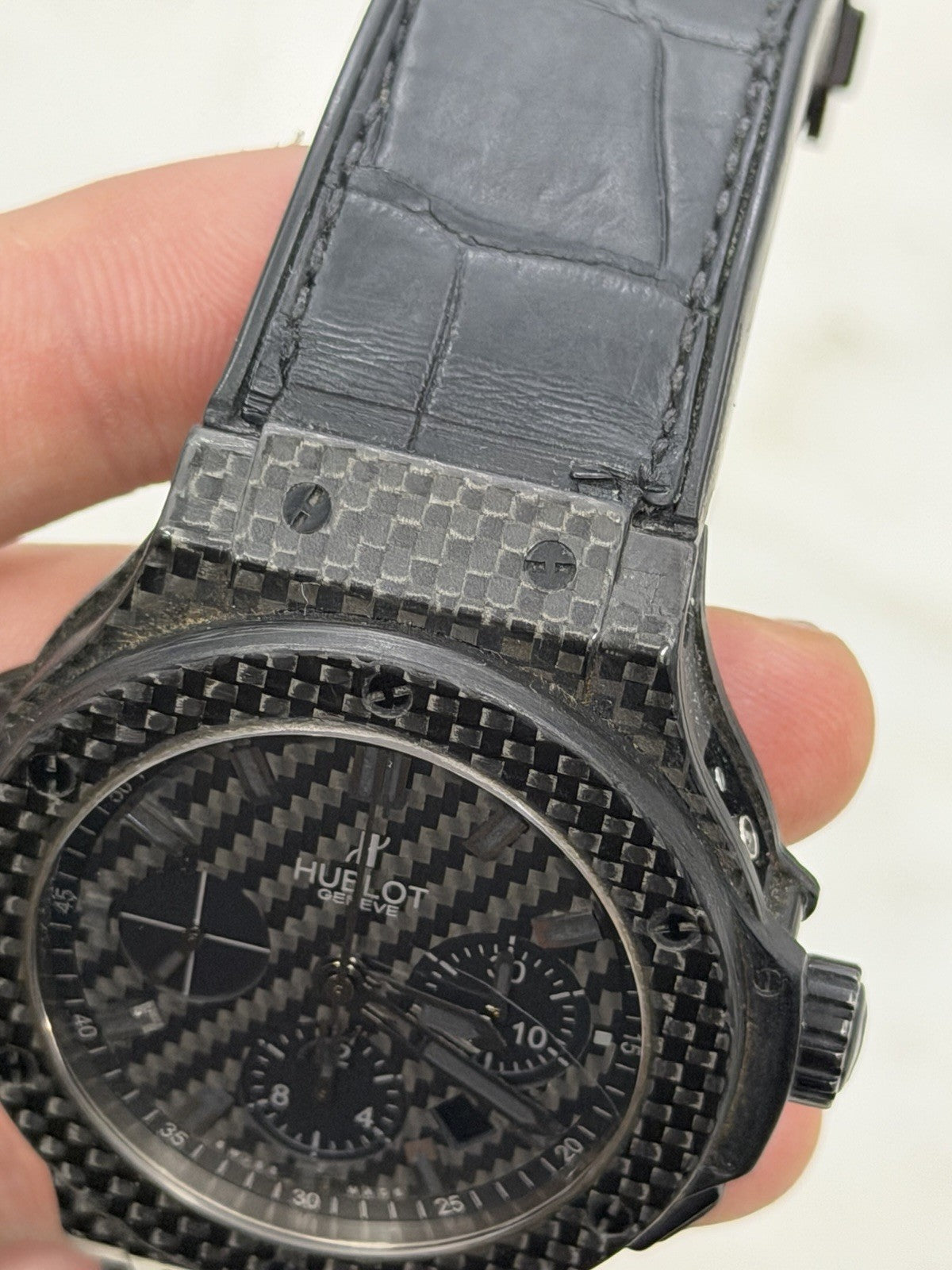 Hublot Big Bang 301.QX.1740.GR 44mm Carbon Black Dial Auto Watch - FOR PARTS