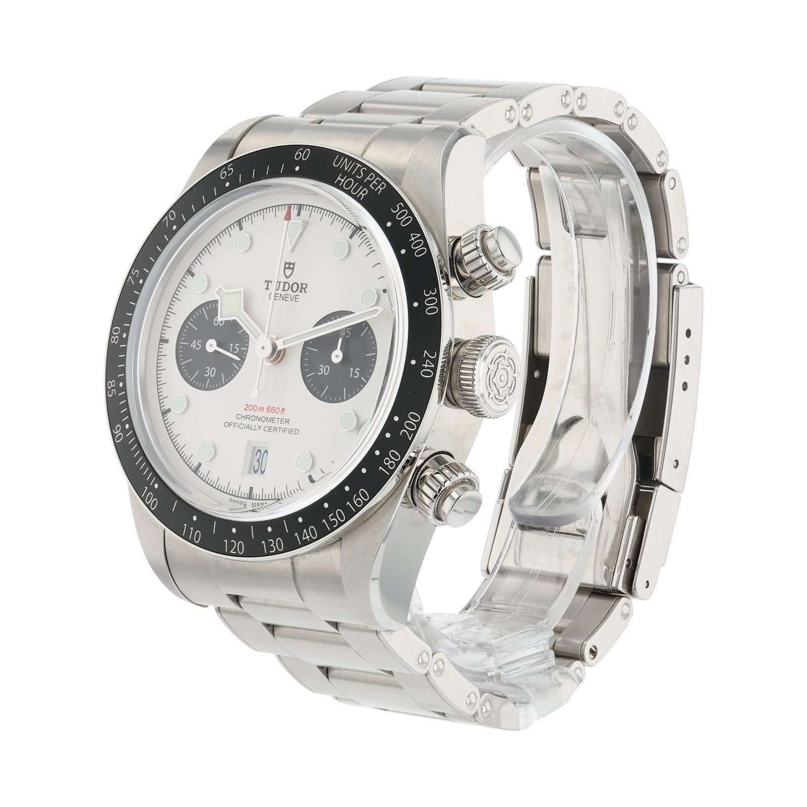 Tudor Black Bay Chrono Stainless Steel White Dial 41mm Automatic Mens 79360N