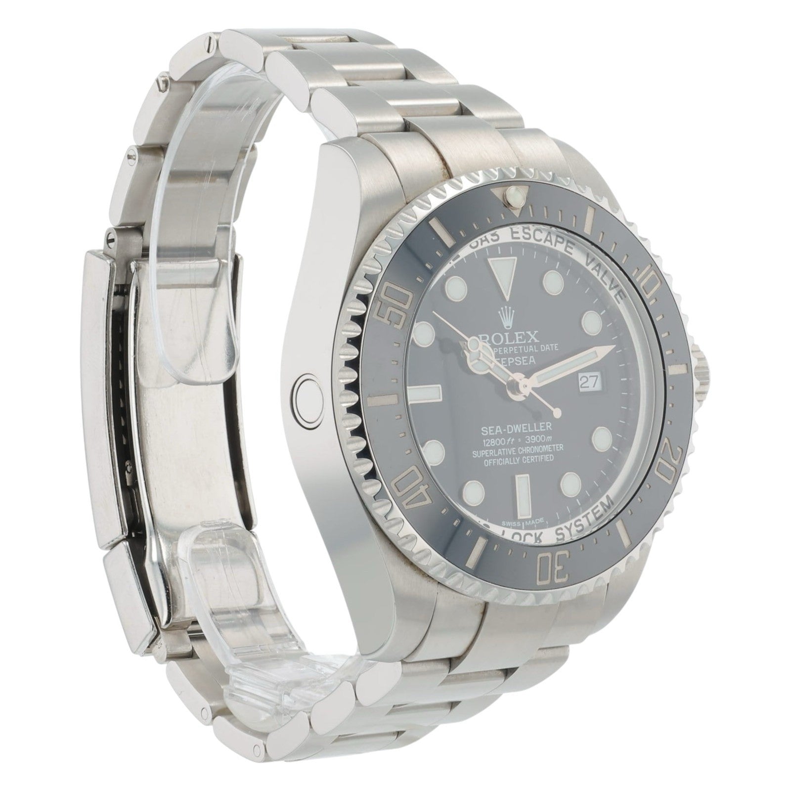 Rolex Sea-Dweller Stainless Steel Black Dial 44mm Automatic Mens Watch 116660