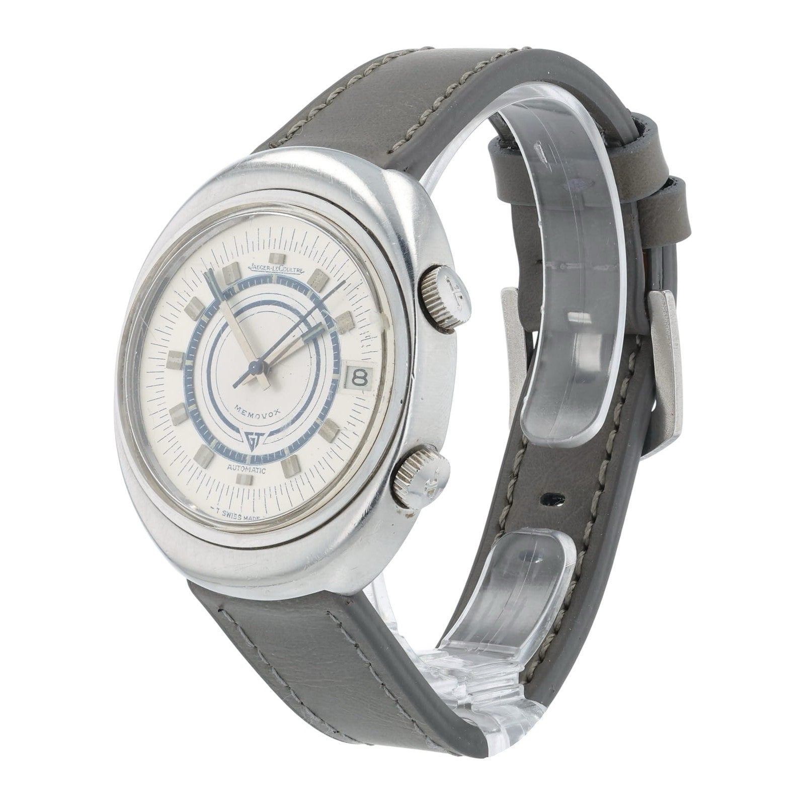 Jaeger-LeCoultre Memovox Stainless Steel Silver Dial 38mm Automatic Mens E873