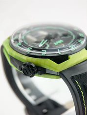 HYT Hastroid Green Laser Titanium & Carbon Black Dial 48mm Manual Wind Watch