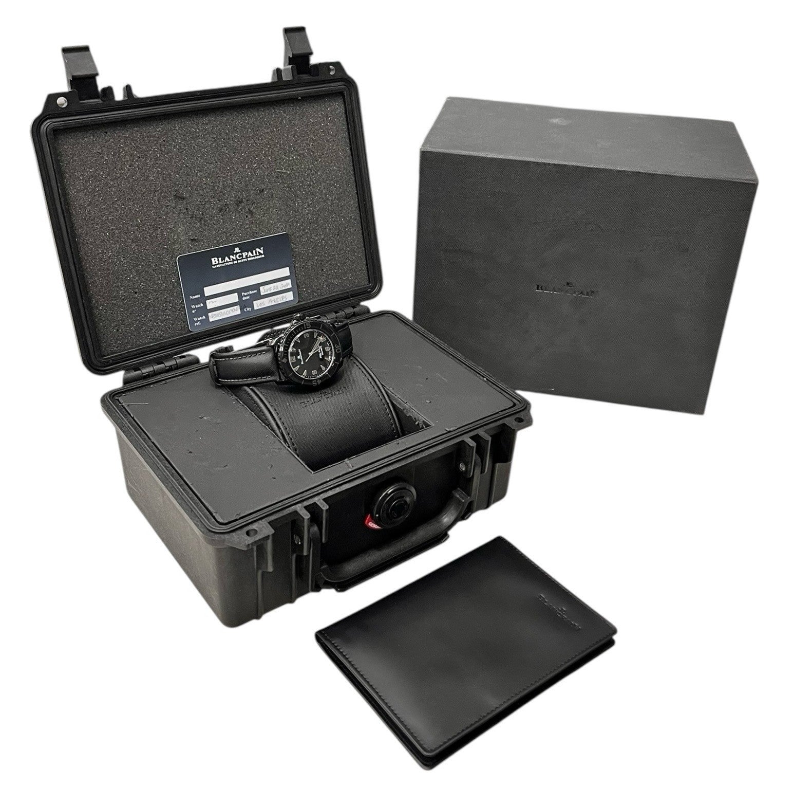 Blancpain Fifty Fathoms Steel Black Dial 45mm Automatic Mens Watch 5015